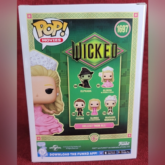 Glinda in bubble gown funko # 1697 (nib) With pop protector - Picture 7 of 7